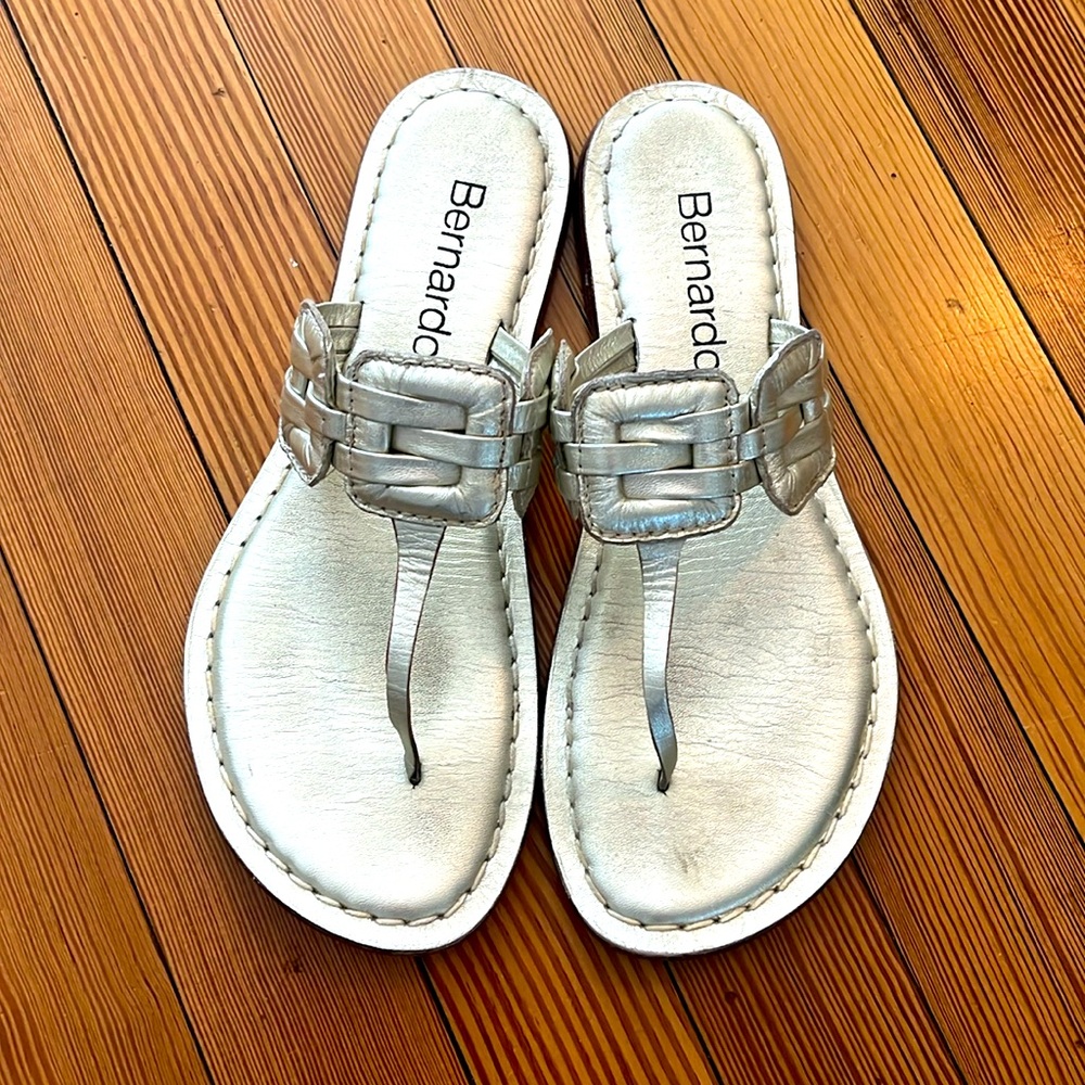 Bernando silver sandal